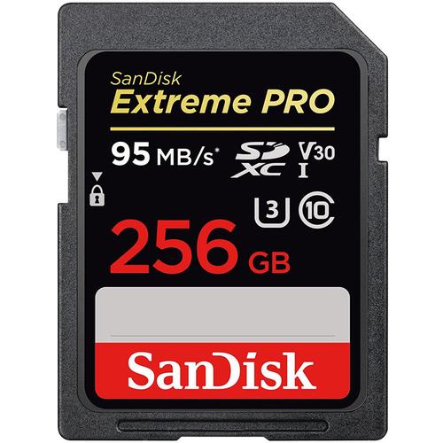 SanDisk 256GB Extreme PRO V30 SD Card SDXC UHS-I U3 - 95MB/s