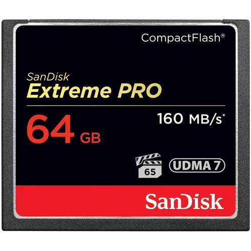 SanDisk 64GB 1067X Extreme PRO Compact Flash Card - 160MB/s