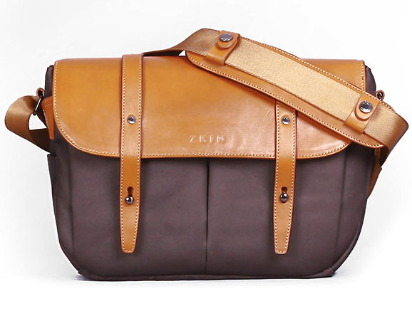 ZKIN Champ Camera Shoulder Bag - Orange Brown	