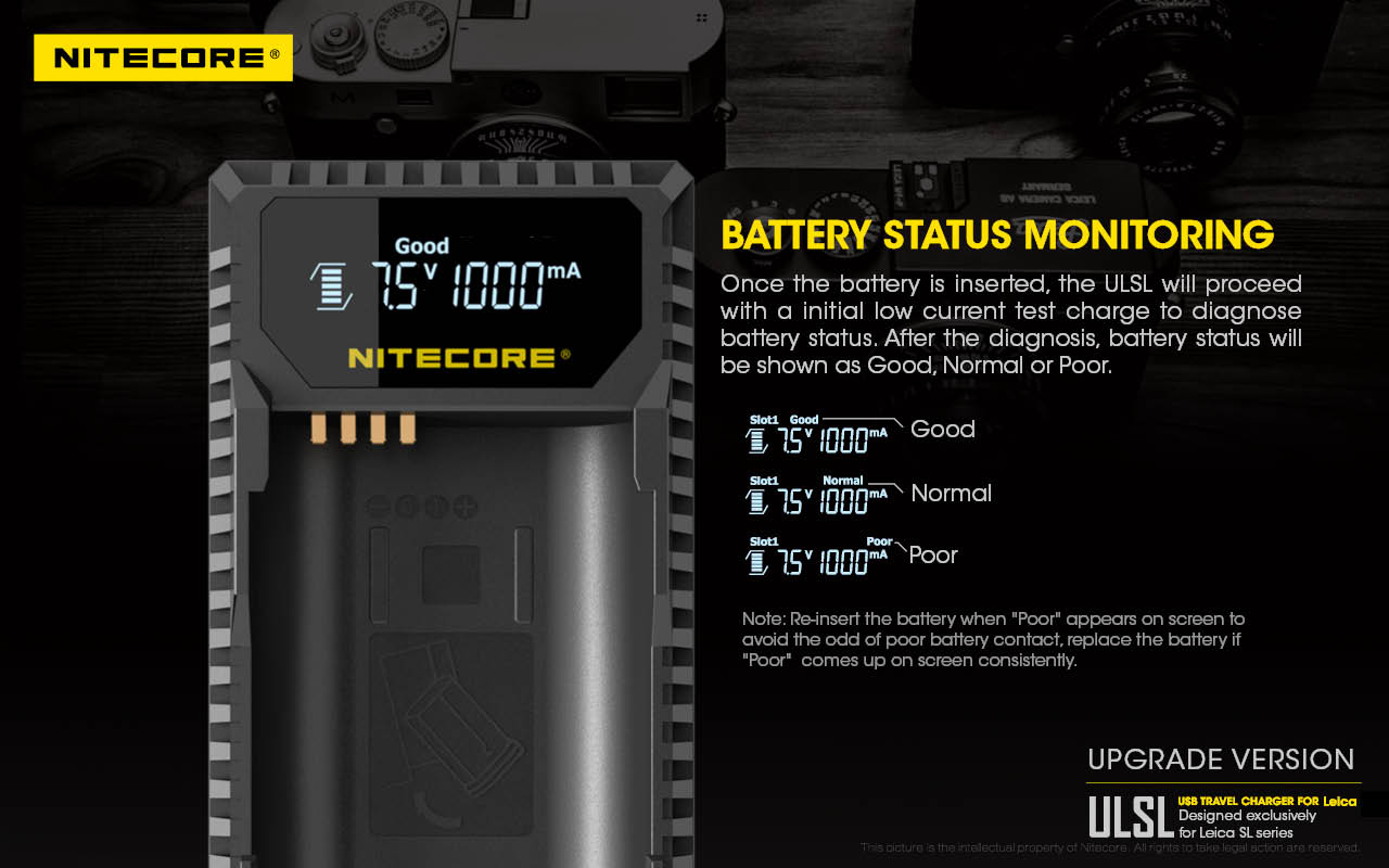 Leica BP-SCL4 Charger further information