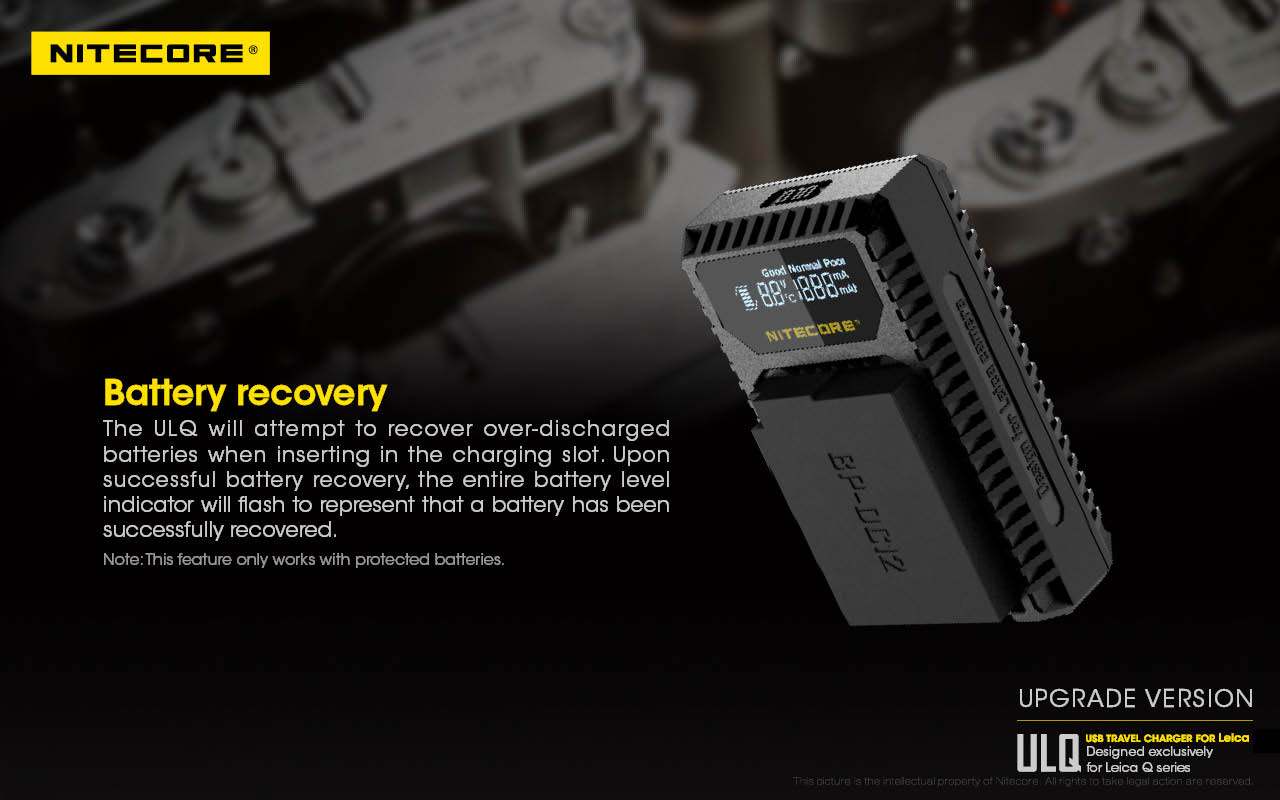 Leica BP-DC12 Charger information sheet