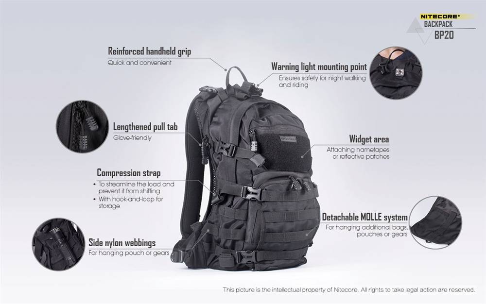 Nitecore 20 Litre All Weather Adventure Backpack	