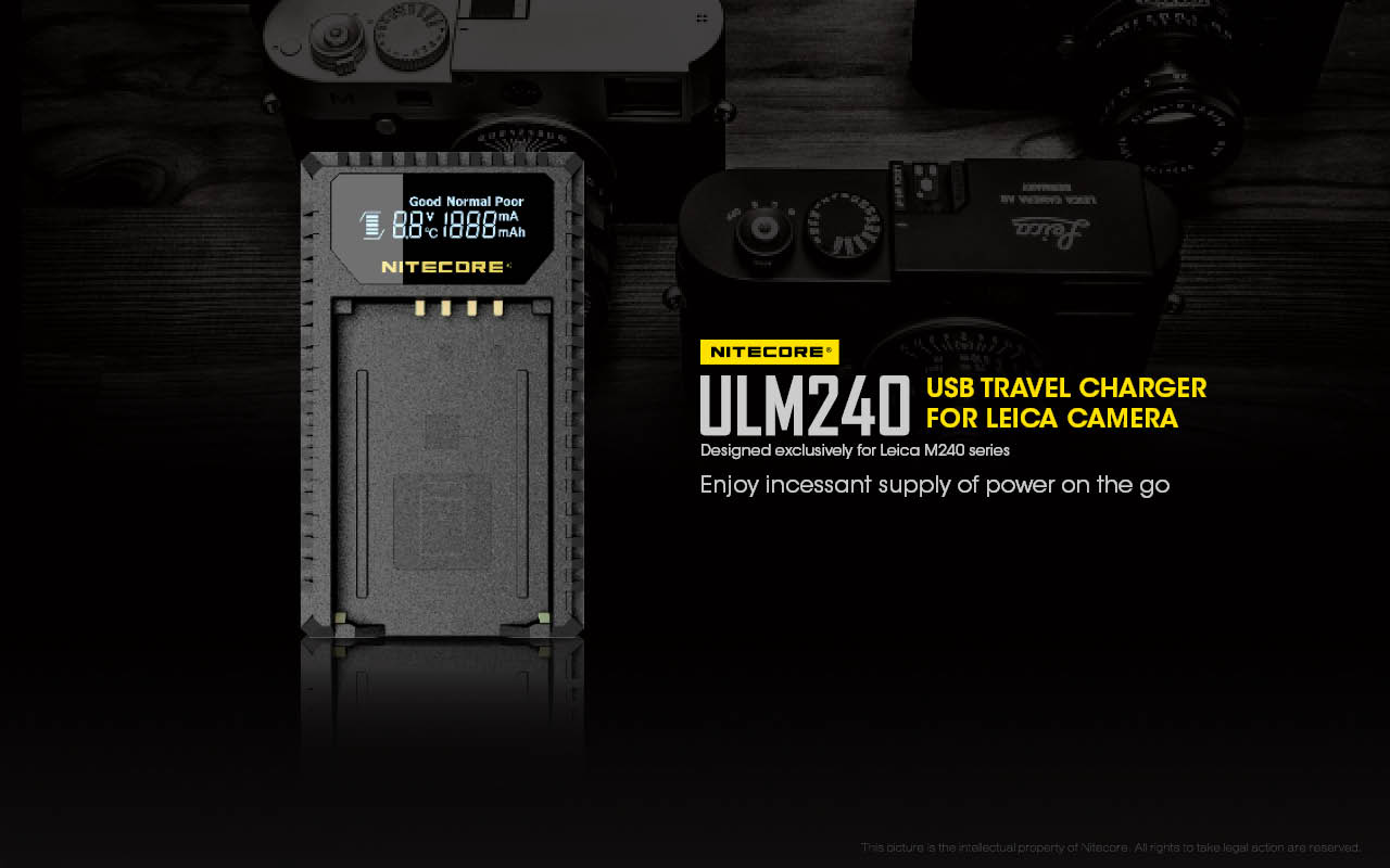 Nitecore USB Travel Charger for Leica BP-SCL2