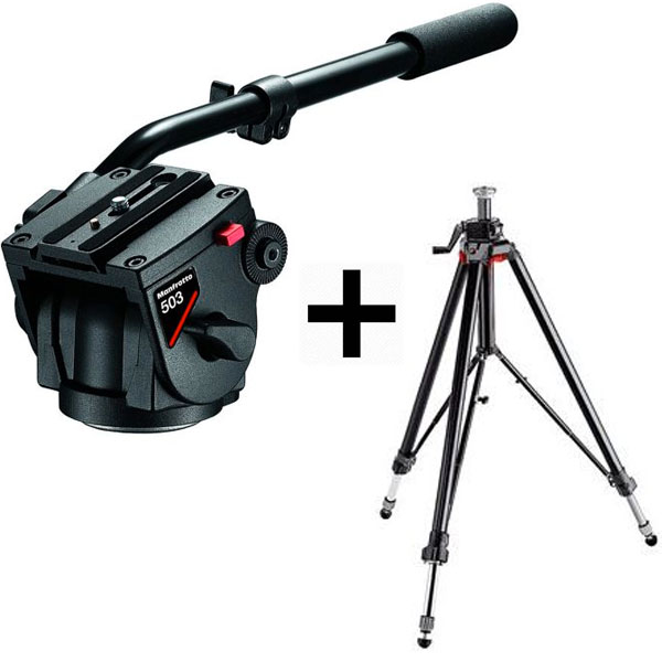 Manfrotto 503 Video Head + Tripod