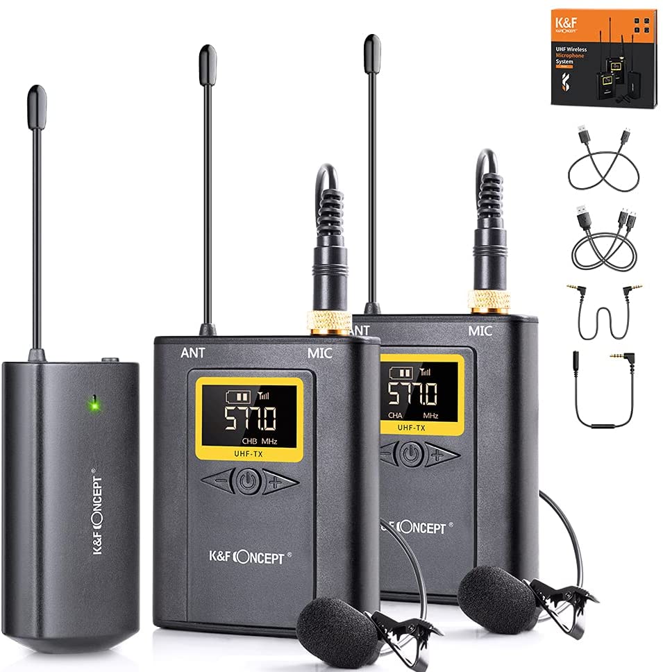 UHF Wireless Lavalier Microphone System